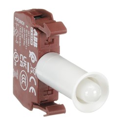 ABB P9PLNVDV LED Block Light Green 24VAC Front Mount Metal