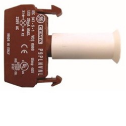 ABB P9PLNVJB LED Block Light White 120VAC Front Mount Metal