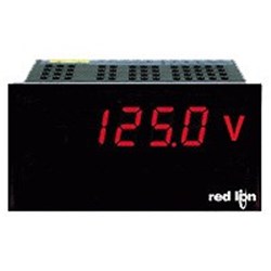 Red Lion PAXLVD00 DC Voltmeter 115/230VAC 3 Digit Red Backlight, LED Display