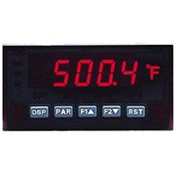 Red Lion PAXT0010 Analog Input Panel Meter 11-36VDC 5 Digit Red Backlight, LED Display