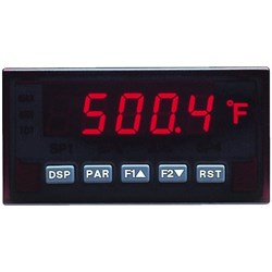 Red Lion PAXTM110 Analog Input Panel Meter 85-250VAC 6 Digit LED, Green Characters Display