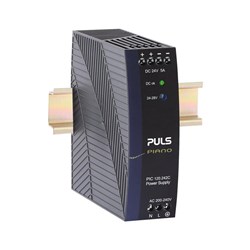 Puls PIC120.242C Power Supply 1PH 200-240VAC 24VDC 5A 120 Watt 12.6 Watt DIN Rail Mount Screw Terminal IP20