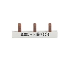 ABB PS1/3 Busbar 3-P 690VAC/DC 63A 1PH Pin 10sq-mm 3-Pin 53mm For: S200 F200 DDA200
