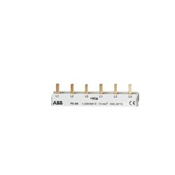 ABB PS3/6 Busbar 6-P 690VAC/DC 63A 3PH Pin 10sq-mm 6-Pin 106mm For: S200 F200 DDA200