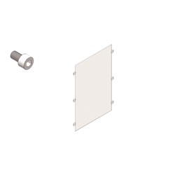 Elsteel PSP16970 Separation Plate 600W 600H Polycarbonate For Techno Modular Switchboards