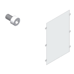 Elsteel PSP16994 Separation Plate 800W 1000H Polycarbonate For Techno Modular Switchboards