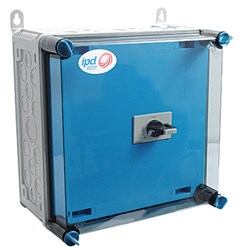 IPD PVDC41 DC Combiner Box W/Lift Off Lid 4 Strings 1000VDC IP66 300mm H x 300mm W x 170mm D