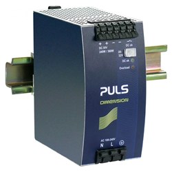 Puls QS10.301 Power Supply 1PH 110-150VDC 28VDC 8A 240 Watt 16.7 Watt DIN Rail Mount Spring Clamp IP20