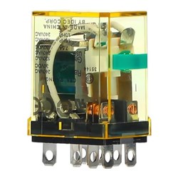 IDEC RH2B-UCDC24V Power Relay DPDT 24VDC Coil 10A Blade Terminal