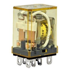 IDEC RH2B-ULAC240 Power Relay DPDT 240VAC Coil 10A Blade Terminal