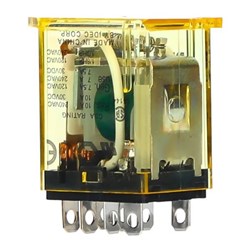 IDEC RH2B-UTDC12V Power Relay DPDT 12VDC Coil 10A Blade Terminal