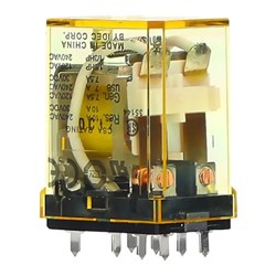 IDEC RH2V2-ULDC48V Power Relay DPDT 48VDC Coil 10A PCB Terminal