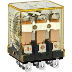 IDEC RH3B-ULDC24 Power Relay 3PDT 24VDC Coil 10A Blade Terminal
