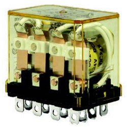 IDEC RH4B-UAC110 Power Relay 4PDT 110VAC Coil 10A Blade Terminal