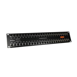 Novaris RJ45-16CAT6 Network Protector 1kA 2kA 5kA 10kA 4VAC RJ45 Socket Rack Mount 88mm H Steel IP20