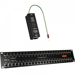 Novaris RJ45-1CAT6-RMS Network Protector W/Isolated DIN Clip IP20