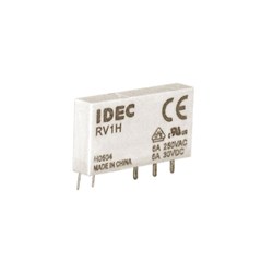 IDEC RV1H-G-D24 PCB Relay SPDT 24VDC Coil 6A DIN Rail Mount