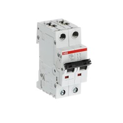 ABB S202C100 Miniature Circuit Breaker 6 kA at 400VAC 2-P 100A 400/415VAC C-Curve