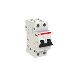 ABB S202C63 Miniature Circuit Breaker 6 kA at 400VAC 2-P 63A 400/415VAC C-Curve