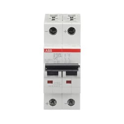 ABB S202MK20UC Miniature Circuit Breaker 10 kA at 400VAC 2-P 20A 400/415VAC K-Curve