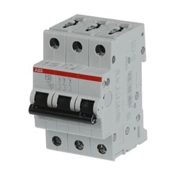 ABB S203C40 Miniature Circuit Breaker 6 kA at 400VAC 3-P 40A 400/415VAC C-Curve