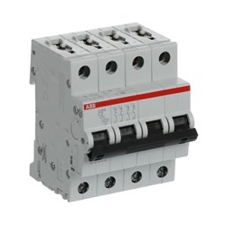 ABB S204C2 Miniature Circuit Breaker 6 kA at 400VAC 4-P 2A 400/415VAC C-Curve