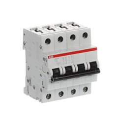 ABB S204MC2 Miniature Circuit Breaker 10 kA at 400VAC 4-P 2A 400/415VAC C-Curve