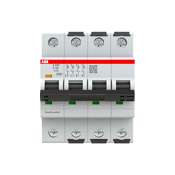 ABB S304PC16 Miniature Circuit Breaker 25 kA 4-P 16A 415VAC C-Curve