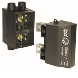 IPD S71002AFWS Fuse Fitting 100A 500V Black Front Wire