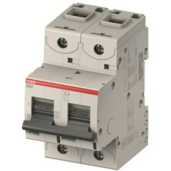 ABB S802NC63 High Performance Miniature Circuit Breaker 36 kA at 400VAC 2-P 63A 400/690VAC C-Curve