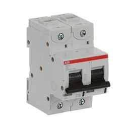 ABB 63A 2P Miniature Circuit Breaker D CURVE 50 kA HIGH-PERFORMANCE 2MOD S802SD63