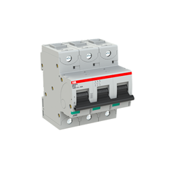 ABB S803PVSP63 High Performance Miniature Circuit Breaker 5 kA at 415VAC 3-P 63A 1200VDC B-Curve