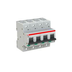 ABB 80A 4P Miniature Circuit Breaker B CURVE 50 kA HIGH-PERFORMANCE 6MOD S804S-UCB80