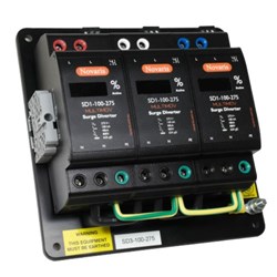 Novaris SD3-200-275 Surge Diverter 25kA 3 PH 200kA 230VAC Mount Aluminium IP20