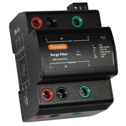 Novaris SFD1-10-50-275 Surge Filter 3kA 2kA 1 PH 10A 230VAC TS35 Panel Mount Metal IP20