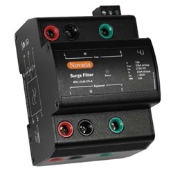 Novaris SFD1-32-100-275 Surge Filter 6.25kA 15kA 1-P 1 PH 32A 230VAC TS35 Panel Mount Metal IP20