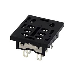 IDEC SH2B-51 Through Panel Mount Socket 300V Solder Terminal Panel Mount