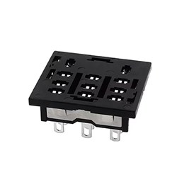 IDEC SH3B-51 Through Panel Mount Socket 300V Solder Terminal Panel Mount