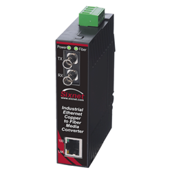 Red Lion SL-2ES-2SC Industrial Ethernet Media Converter (1) 10/100BaseTX RJ45 Port (1) 100BaseFX MM Fibre Port