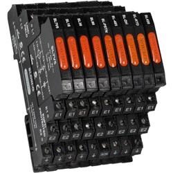 Novaris SL18-G Slimline Signal Line Protector 5kA 10kA 16VDC TS35 102mm H IP20