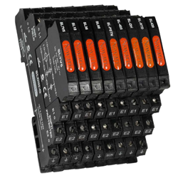 Novaris SLRTD-G Slimline Signal Line Protector With Base 5kA 10kA 3VDC TS35 102mm H IP20