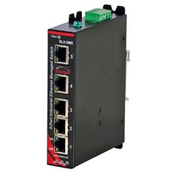 Red Lion SLX-5MS-1 Managed Industrial Ethernet Switch 10-30VDC