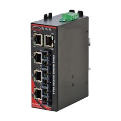 Red Lion SLX-8ES-7SC Unmanaged Industrial Ethernet Switch (5) 10/100 Base-TX (3) 100 Base-FX -Port