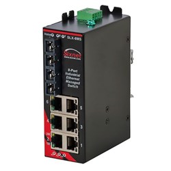 Red Lion SLX-8MS-4ST Managed Industrial Ethernet Switch 49VDC