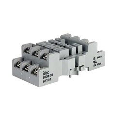 IDEC SR3B-05 DIN Mount Screw Type Socket 300V M3 Screw W/Captive Wire Clamp Terminal DIN Rail Mount