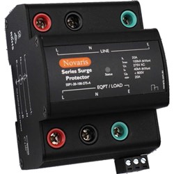 Novaris SSP1-20-100-275-A Surge Protector 6.25kA 15kA 1 PH 20A 100kA 230VAC TS35 Panel Mount Metal IP20