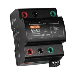 Novaris SSP1-32-100-275 Surge Protector 6.25kA 15kA 1 PH 32A 230VAC TS35 Panel Mount Metal IP20