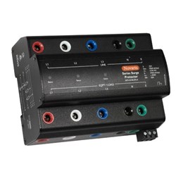 Novaris SSP3-20-50-275-A Surge Protector 3 PH 20A 230VAC TS35 Panel Mounting Metal IP20
