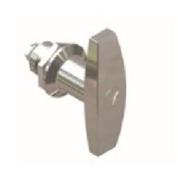 IPD T-HANDLE-92268 Keyed T-Handle Keyed Lock Chrome For: Metal Enclosures Chrome Coated