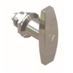 IPD T-HANDLE-CL001 T Handle Keyed Lock Chrome Coated